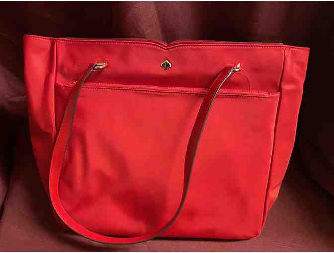 Large Red Kate Spade Tote Bag