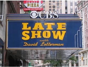 2 VIP Tickets to 'The Late Show with David Letterman'