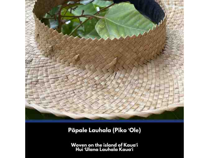 Papale Lauhala Piko Ole with Niho top crown