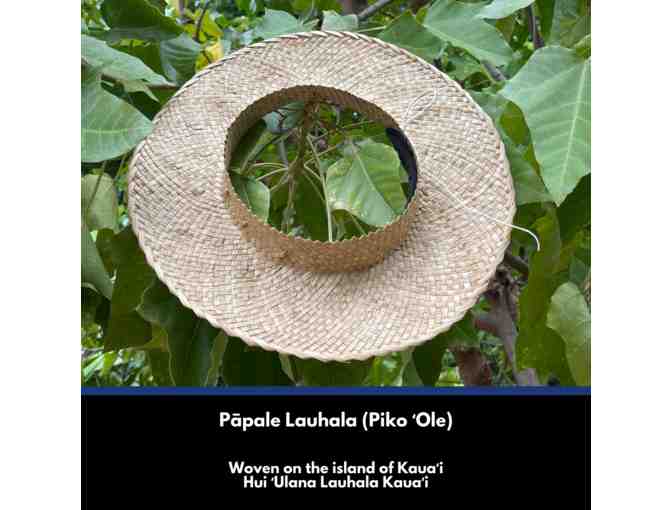 Papale Lauhala Piko Ole with Niho top crown