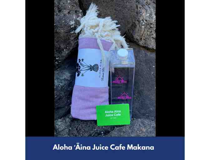 Aloha Aina Juice Cafe $50 Gift Card and Merchandise