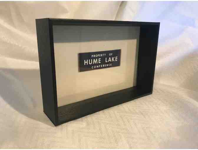 Vintage Hume Lake Conference Sticker in 4 x 6 frame