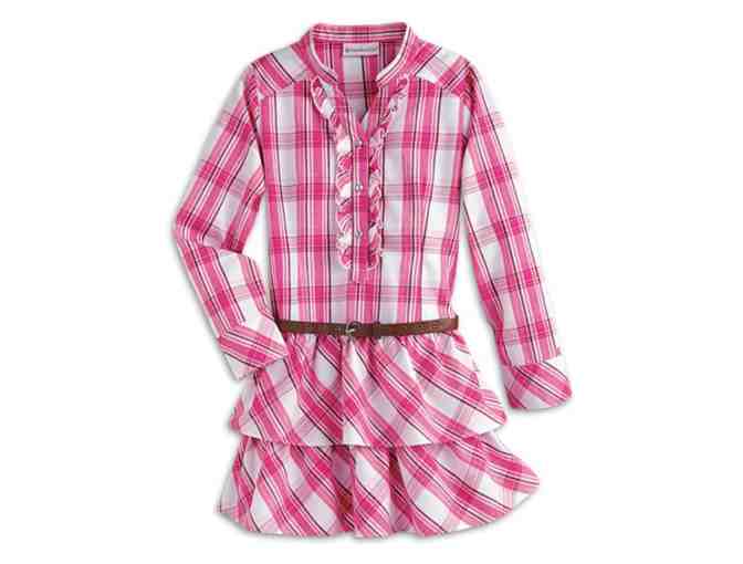 American Girl Western Plaid Dress (Size 14 - Pink)