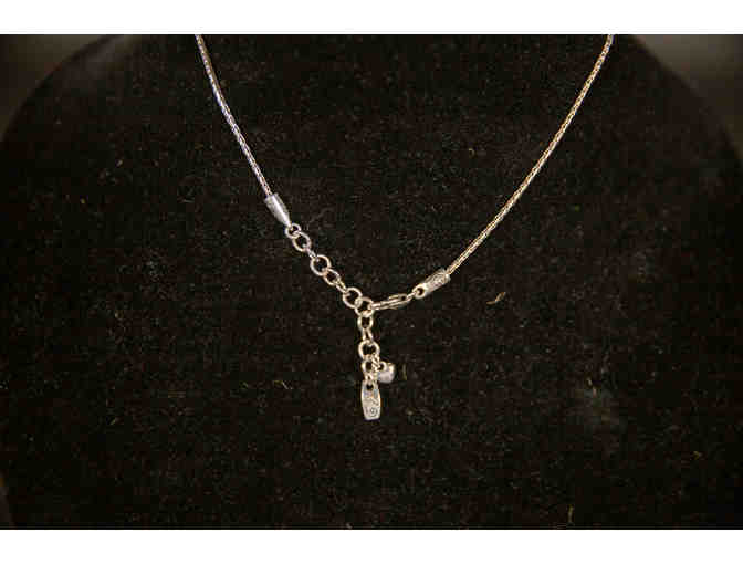 Brighton Necklace: Celestial (silver/gold plated pendant with blue crystal on 16' chain)