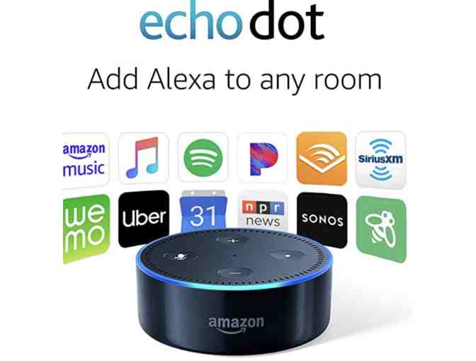 Echo Dot 2nd Generation- connects to Alexa, a cloud based voice service.
