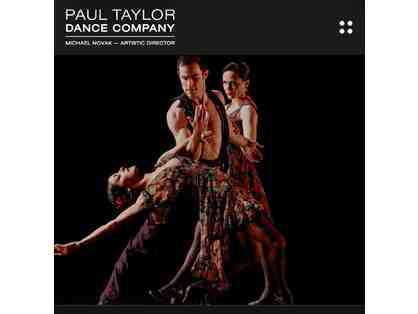 Paul Taylor Dance Company Two Tickets Certificate
