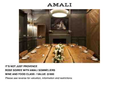 Amali (Wine & Food Class for 10)