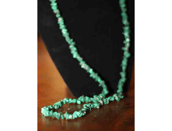 Green Malacite Nuggets Necklace
