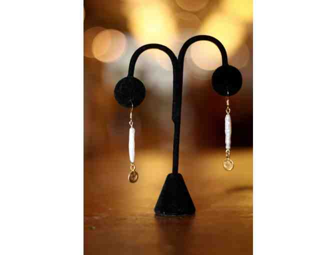 Trio of Trinkets: Semi-precious stones, gold plated and fresh water pearl Earrings!