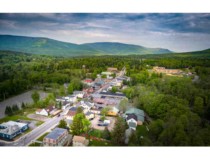 Aerial View of Tannersville, NY - Canvas Print 30x40in