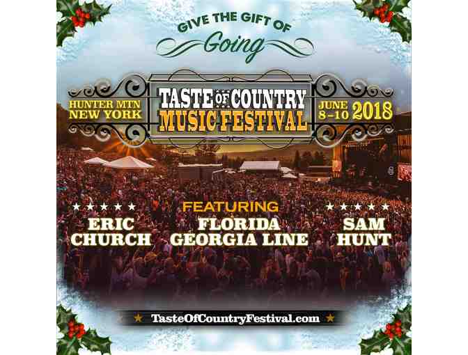 2018 Taste of Country Music Festival Pair of 3 day General Admission Passes - Photo 1