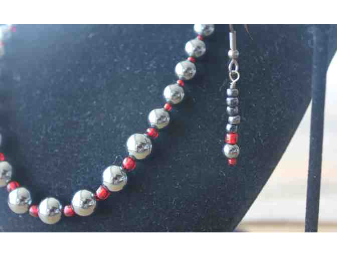 Hematite Necklace and Earrings Set