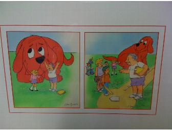 Autographed Original 'Clifford the Big Red Dog' Artwork