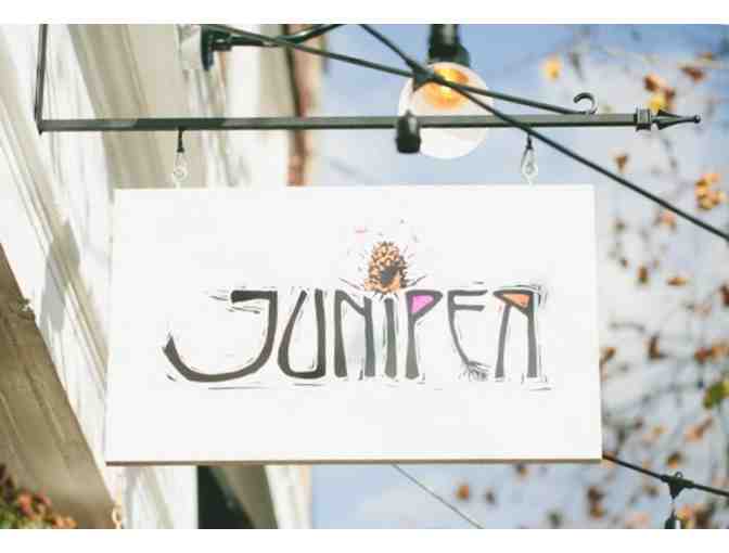$50 gift card and cookbook from Sweet Basil and Juniper