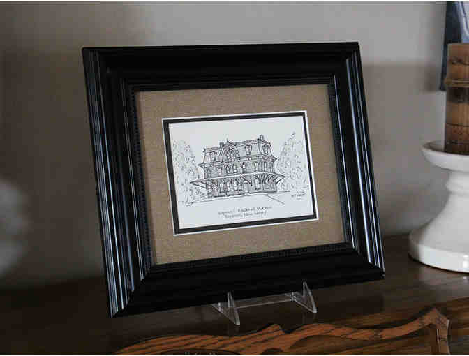 Pen & Ink 'Hopewell Valley Train Station'