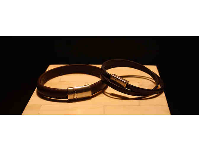 His and Her Leather Bracelets, by Local Jewelry Designer, Missy Brewster