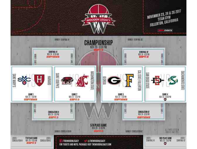 2 Premium Tickets to the Wooden Legacy Tournament (All 12 games) - Photo 2