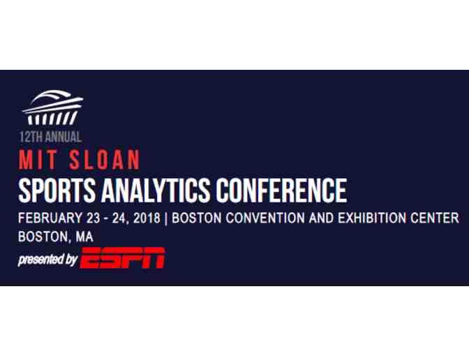 Two VIP Seats at the MIT Sloan Sports Analytics Conference 2018