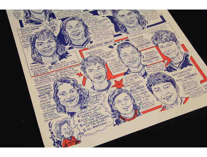 1990-99 ECAC Hockey Women's All-Decade Team Caricature