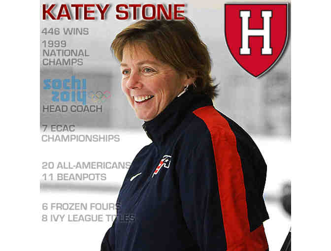 Katey Stone Signed Hockey Puck