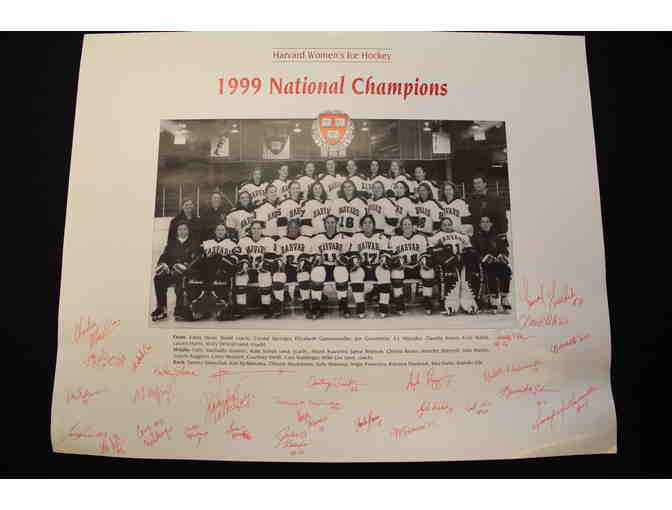 1999 Women's Ice Hockey National Championship Signed Poster