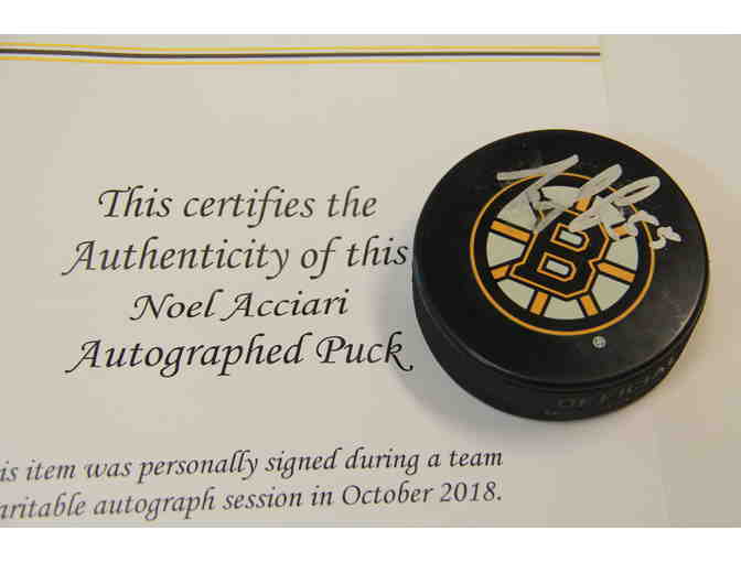 Noel Acciari Signed Puck