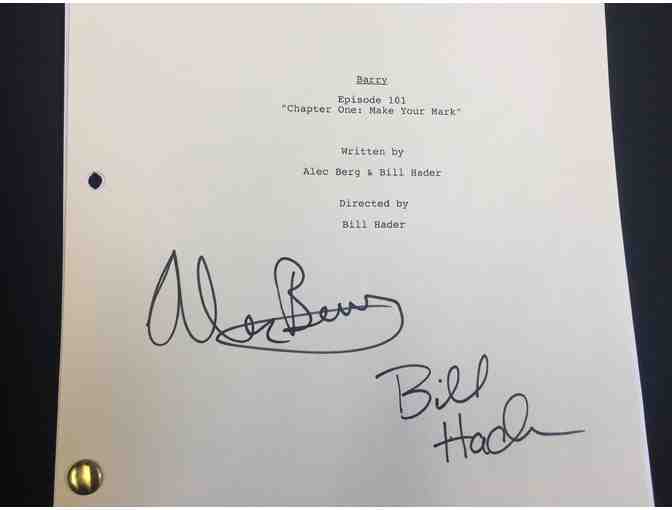 Bill Hader & Alec Berg '91 Signed Pilot Script - HBO's 'Barry'