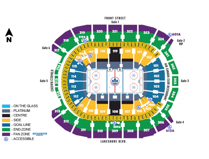2 Platinum Tickets to the Toronto Maple Leafs - Montreal Canadians Game | April 4, 2020
