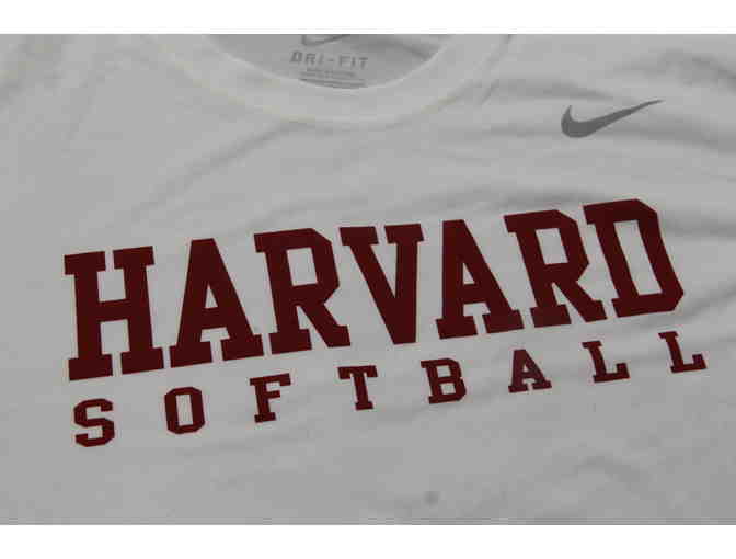 Harvard Softball White Nike Dri-fit Long Sleeve