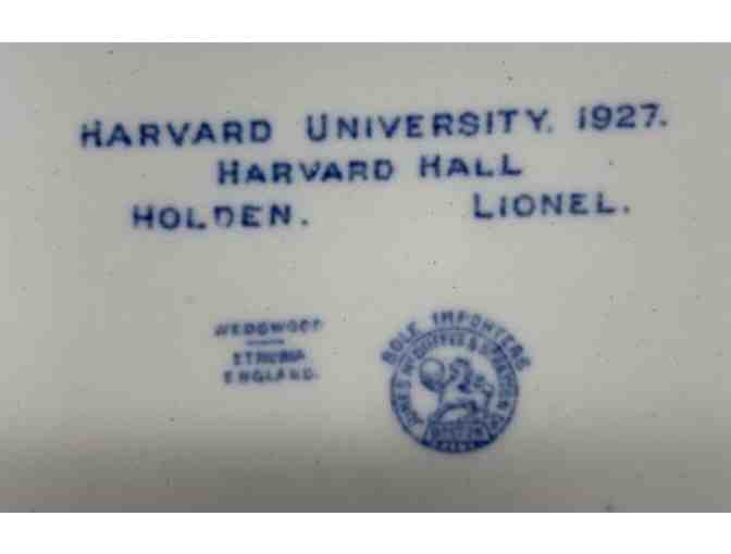 Wedgwood Plate - Harvard Hall with Holden & Lionel