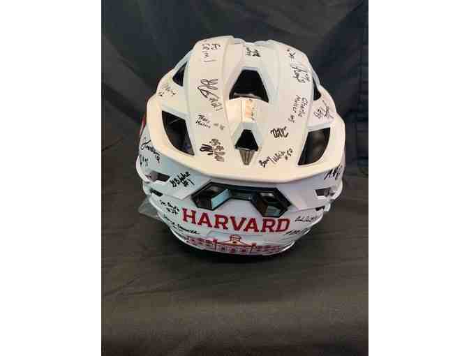 Harvard Lacrosse Helmet - Signed by the 2023 Harvard Men's Lacrosse Team & Staff