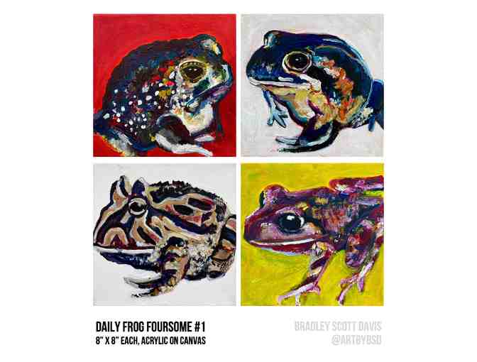 Choose One of the Four Daily Frog Foursomes | Artist Bradley Davis
