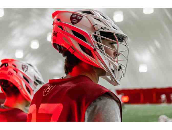 Harvard Lacrosse Helmet - Signed by the 2023 Harvard Men's Lacrosse Team & Staff