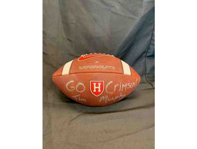 Harvard Football Coach Tim Murphy Signed Football