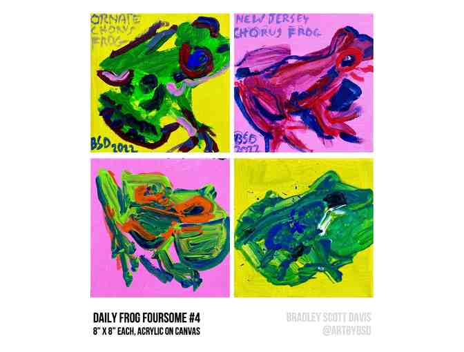 Choose One of the Four Daily Frog Foursomes | Artist Bradley Davis