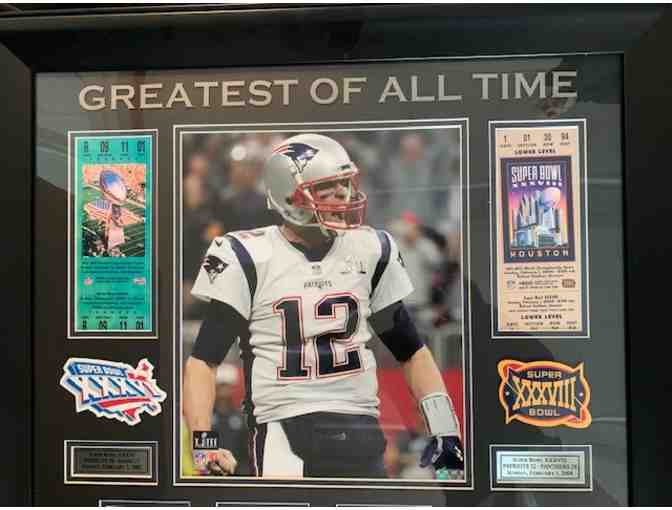 Framed Tom Brady 'Greatest of All Time' Memorabilia