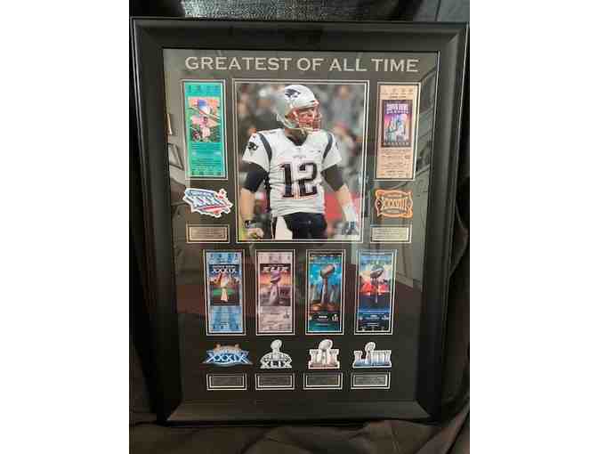 Framed Tom Brady 'Greatest of All Time' Memorabilia