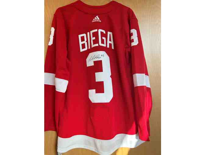 Alex Biega '10 Signed Detroit Red Wings Jersey