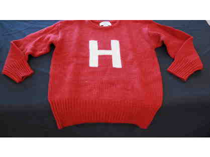 Crimson Harvard Lettersweater - XS