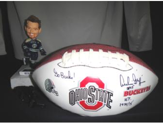 Buckeyes & Blue Jackets Package with Archie Griffin Autograped Football