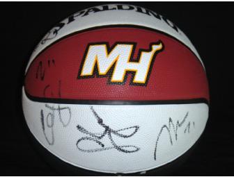 2010-2011 Miami Heat Team Signed Basketball