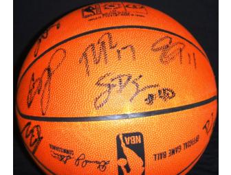 2010-2011 Utah Jazz Team Autographed Basketball