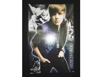 Justin Bieber Autographed Poster