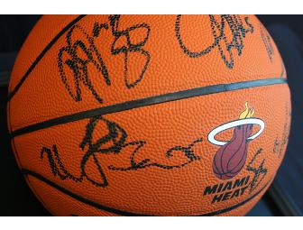 2011-2012 Miami Heat Team Signed Basketball
