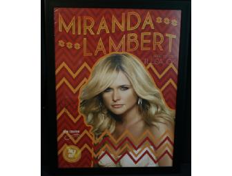 Miranda Lambert Autographed Framed Tour Poster and T-Shirt
