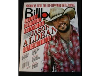 Jason Aldean, Kenny Chesney and Carrie Underwood Autographed Billboard Magazines