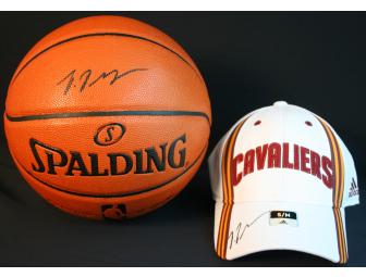 Tristan Thompson (Cleveland Cavaliers) Autographed Basketball and Hat
