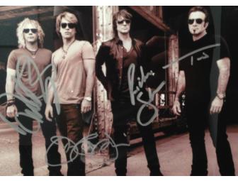 Autographed Bon Jovi Concert Program Custom Framed