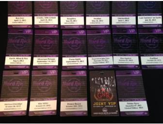 Limited Edition VIP Credentials from The Joint 2012 Concerts
