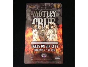 Motley Crue Residency Poster & Credential Set